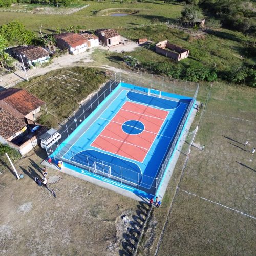 Agrestina celebra a inauguração da quadra poliesportiva da Vila Cruz de Água Branca