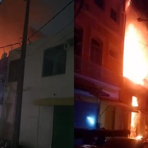 Incêndio atinge antigo Cine Glória e prédio vizinho no Recife