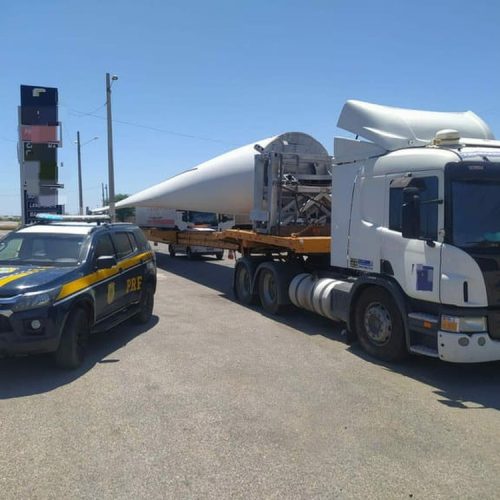Operação de transporte de pás eólicas Recife BR-101 terá interdições até setembro